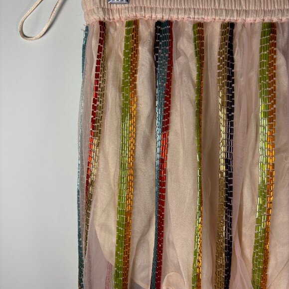 NWT Forte Forte Womens Beaded Sheer-Layered‎ Shorts Multicolor Size 00 - Picture 2 of 5